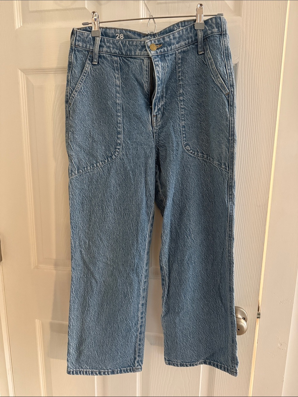 J. Crew Light Blue Wide-Leg Jeans - Casual Flare